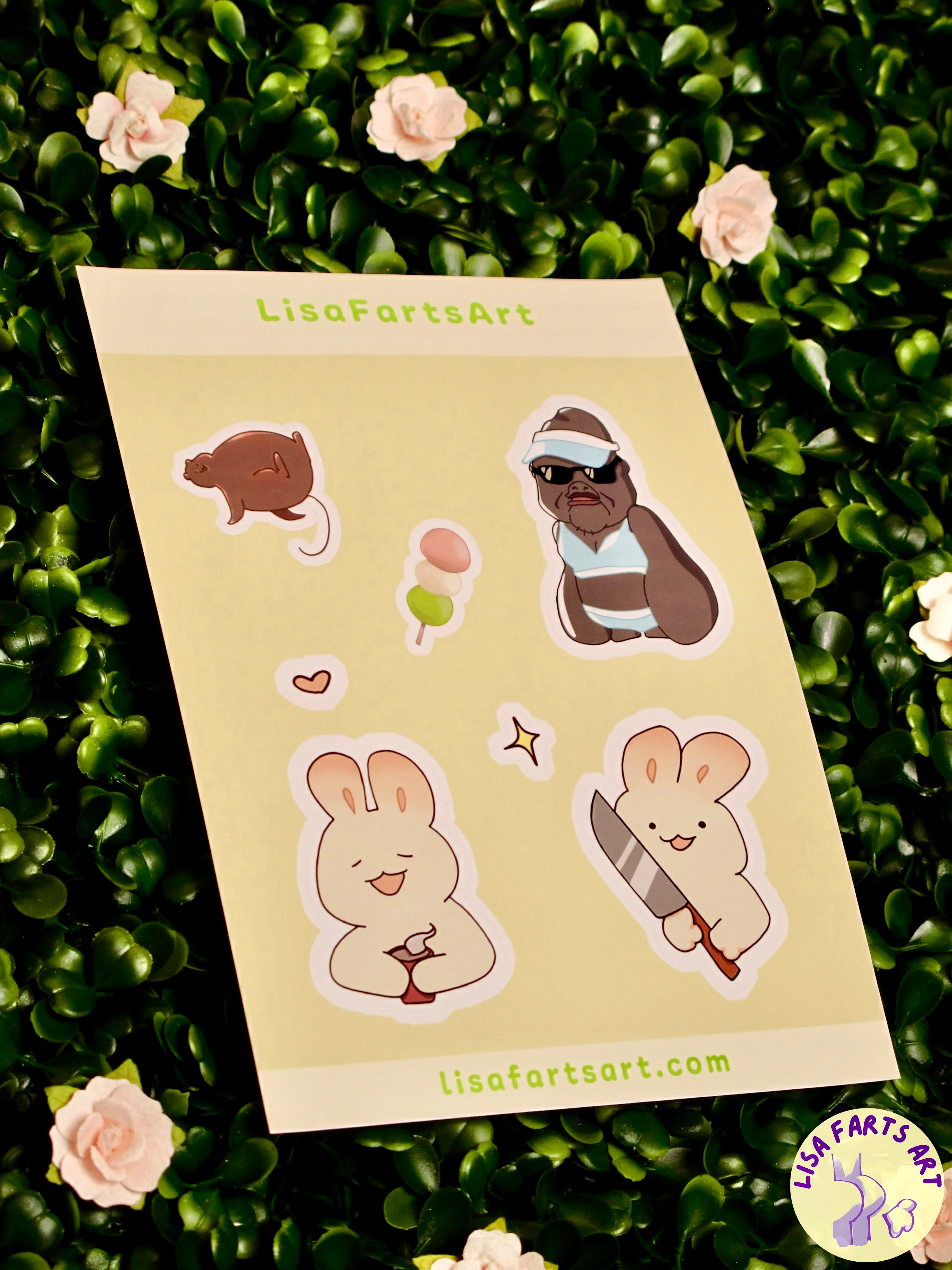 Happier Animals Sticker Sheet