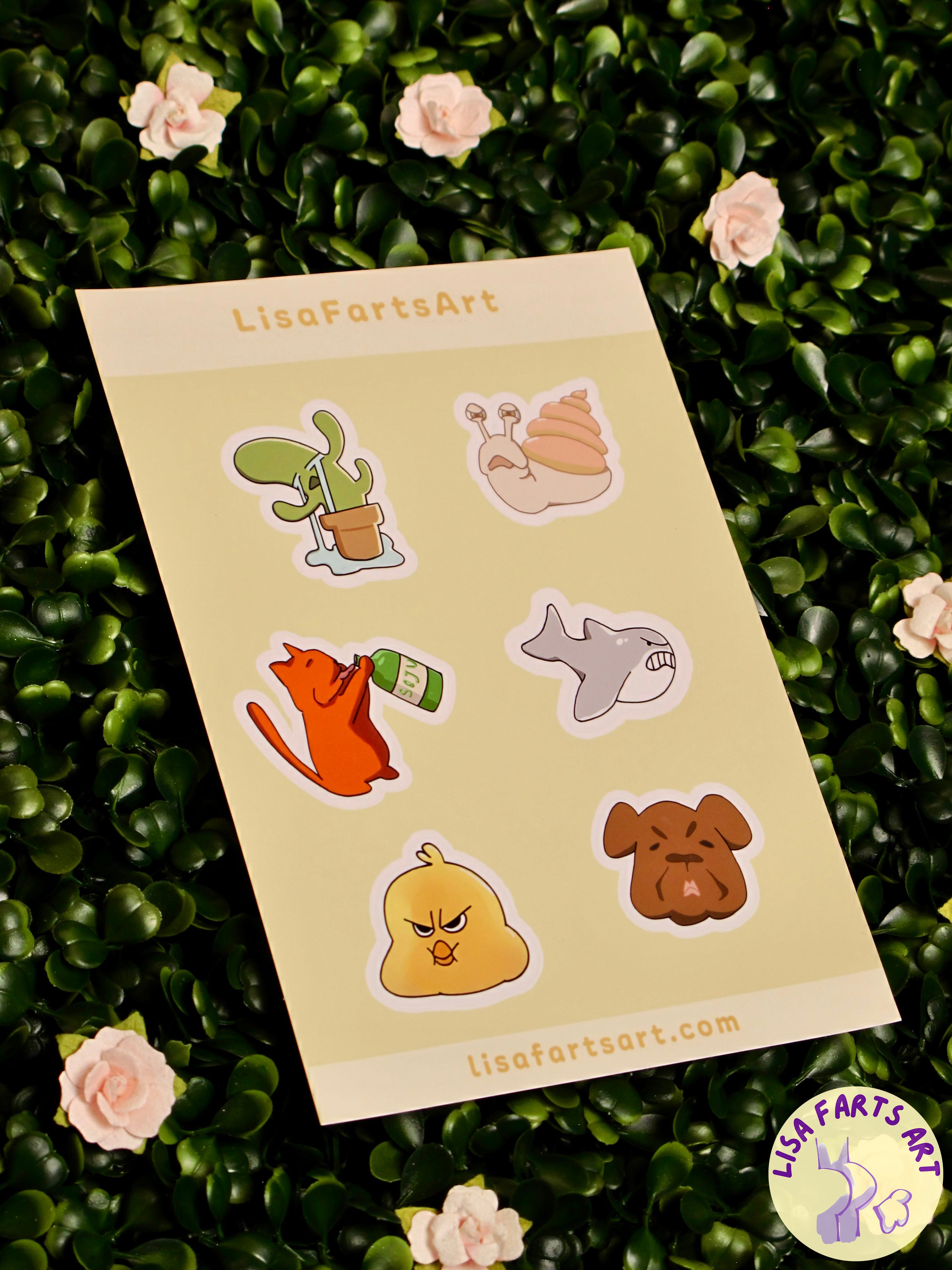 Emotional Animals Sticker Sheet