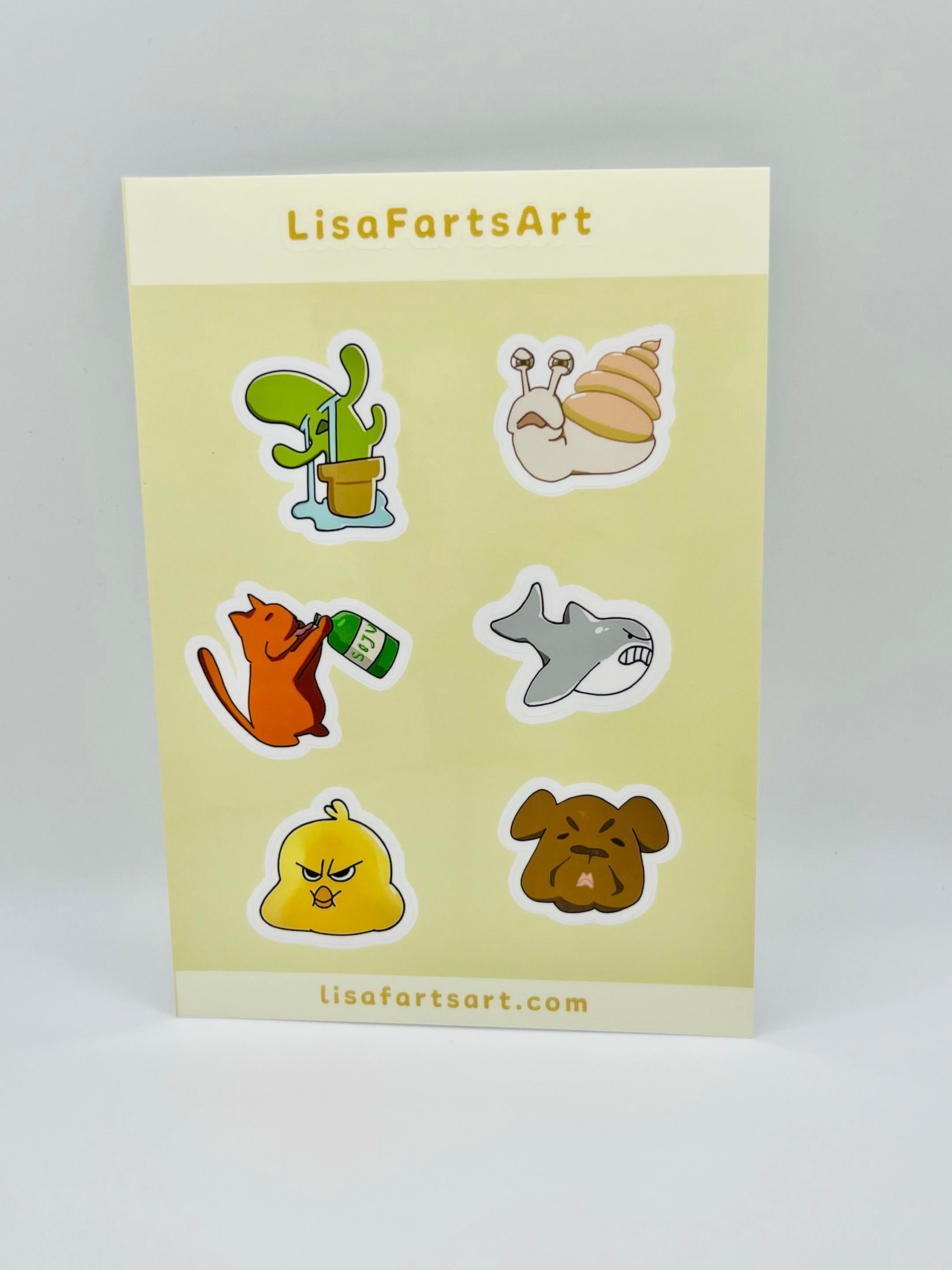 Emotional Animals Sticker Sheet