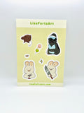Happier Animals Sticker Sheet